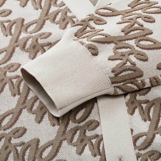 九牧王 商务休闲春季卡其色标准版毛衫JY1E10210 商品图3