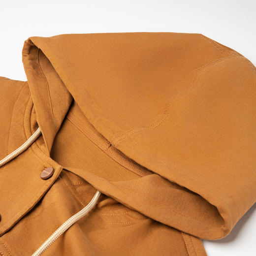 谜底短外套女2025秋季新款学院风百搭连帽单排扣夹克衫257MW7823 商品图3