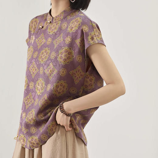 裁缝学苑AH50香云纱新中式立领国风旗袍小衫纸样女装衬衫服装打板 商品图2