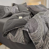 全棉秋冬磨毛四件套贝壳边加厚保暖纯棉被套床单床上用品G119100115 商品缩略图1