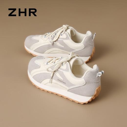 ZHR平底低跟阿甘鞋芭蕾风德训鞋2025秋季户外百搭透气运动休闲鞋 商品图2