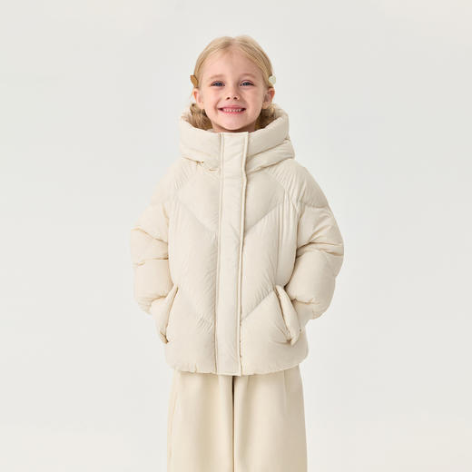 【三防】马克珍妮女童超轻加厚熊耳朵羽绒服2025年冬装新款551103 商品图2