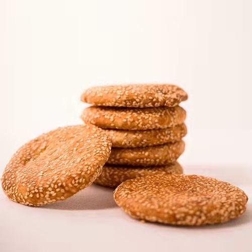 【竹溪芝麻饼】楚老头酥饼芝麻饼500g/袋（10枚） 商品图1