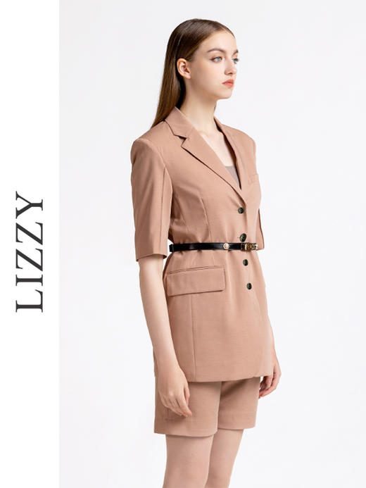 LIZZY简约百搭气质帅气老钱风通勤修身西装中裤7874 商品图3