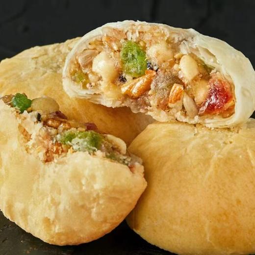 【2袋全国包邮，部分地区除外】楚老头月饼 老式酥皮月饼 手工制作多口味可选 500g/袋(10枚) 商品图3