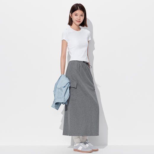 【门店同款】马恩MAXNEW2025秋冬新款高腰工装裙子中长款半身裙女 商品图3