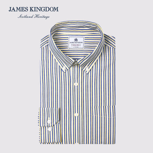 占姆士男士春秋新款100%纯棉基础休闲商务长袖衬衫男士中青年爸爸衬衣 商品图11