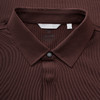九牧王 商务休闲春褐色标准版长袖POLO衫JT1E10520 商品缩略图2