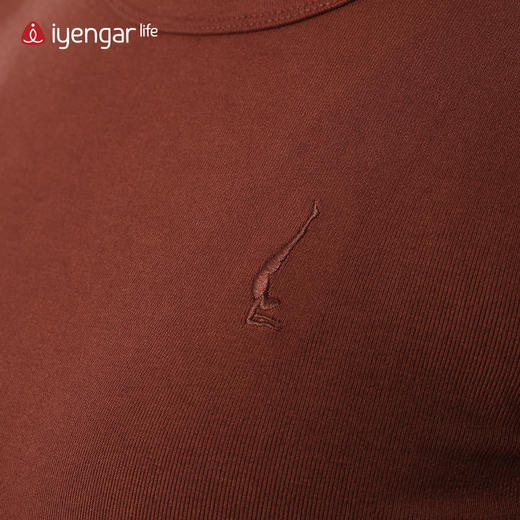 艾扬格 life C1209 罗纹长袖T恤 轻盈贴合 柔韧回弹力十足 商品图6