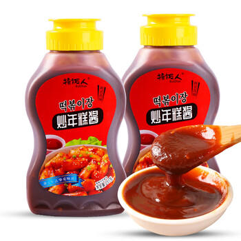 撸饭人（ROLLFUN）炒年糕酱韩式甜辣酱辣椒酱石锅拌饭辣酱部队火锅底料蘸料251g*2瓶 /粮油调味 /调味品 /西式酱料 商品图4