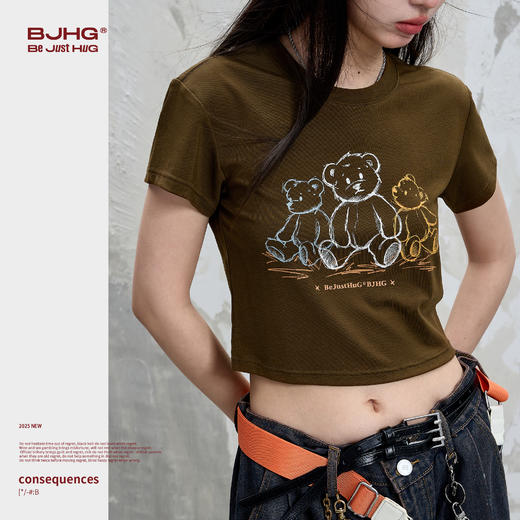 【门店限定款】不计后果 萌酷小熊t恤 商品图4