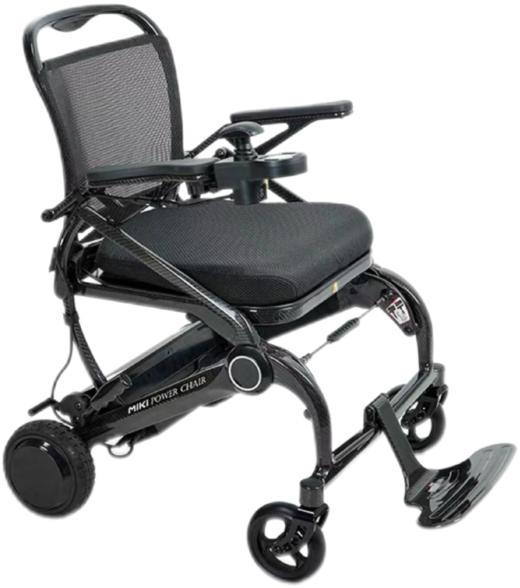 日本miki电动轮椅MIWD-10C老年人多功能舒适旅行便携代步手推轮椅 商品图0