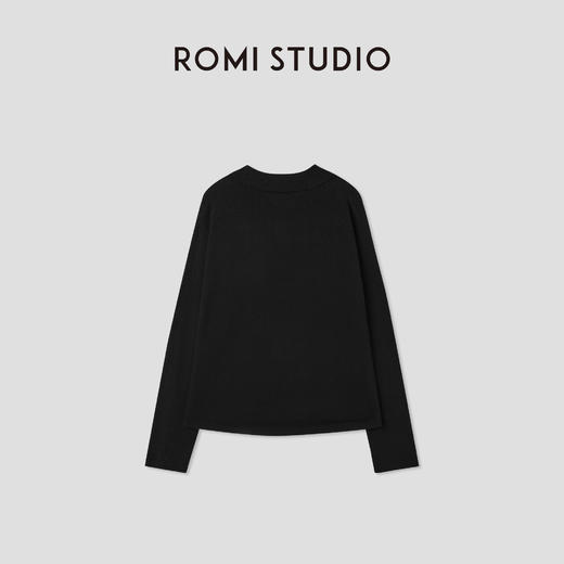 ROMI STUDIO“典雅美学”100%桑蚕丝柔顺polo领套头毛衫 RWCSST2961 商品图1