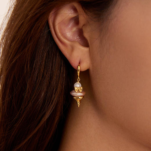 Manreya玛芮雅甜蜜如你 冰淇淋珍珠项链耳饰 商品图3