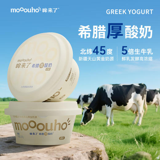 mooouho哞来了原味希腊厚酸奶100g*5  浓稠醇厚 挖一勺拌谷物 快速搞定营养早 商品图2