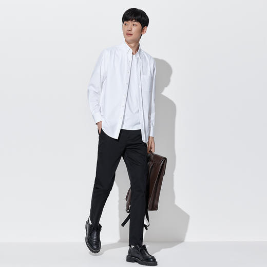 马恩MAXNEW男装2025秋季新款轻商务衫正装长袖白衬衫抗皱职场男装 商品图3