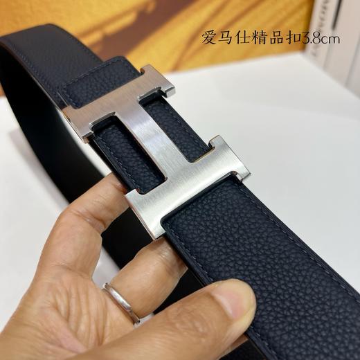 【爱马仕】双面进口小牛皮，搭配精品扣，宽度3.8cm，时尚大方，百搭单品。 商品图2