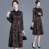 时尚印花连衣裙，韩版修身气质中老年女装裙子YW-YXJY-782032 商品缩略图1