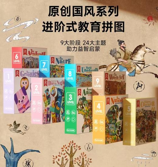 (特价清仓 运输破损不售后 包邮)mobee 莫贝分阶益智教育拼图 商品图0