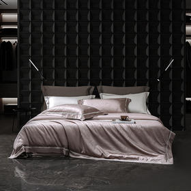 140支长绒棉染色提花四件套 韵幻太空灰