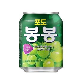 海太 韩国原装进口葡萄果粒果汁饮料 238ml/罐
