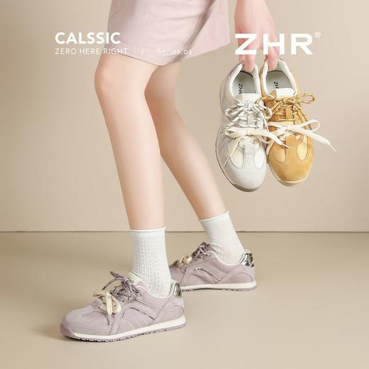 ZHR则则真皮柔软德训鞋超轻舒适板鞋平底百搭运动风休闲鞋阿甘鞋 商品图2