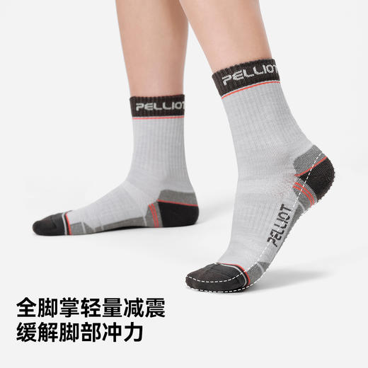 伯希和户外徒步袜男美利奴羊毛快干专业运动登山跑步美丽诺袜子女 商品图2