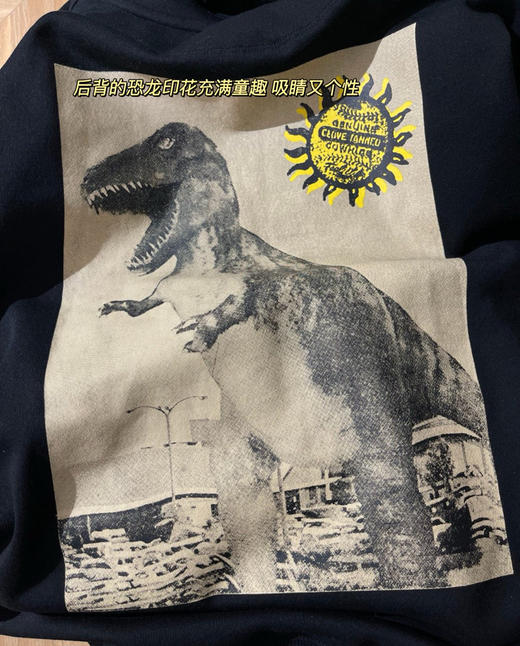 𝐂𝐇恐龙印花连帽卫衣帽衫815 商品图6