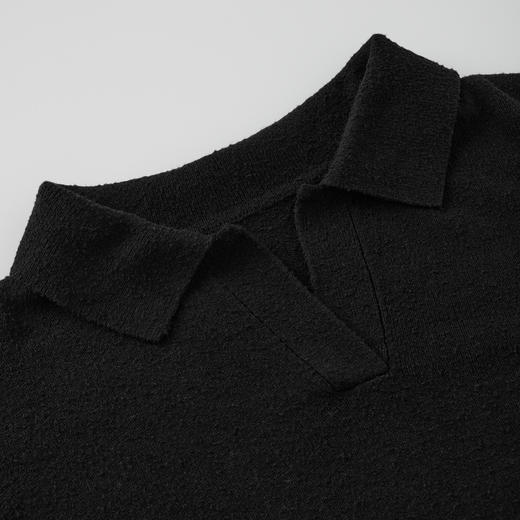 ROMI STUDIO“典雅美学”100%桑蚕丝柔顺polo领套头毛衫 RWCSST2961 商品图2