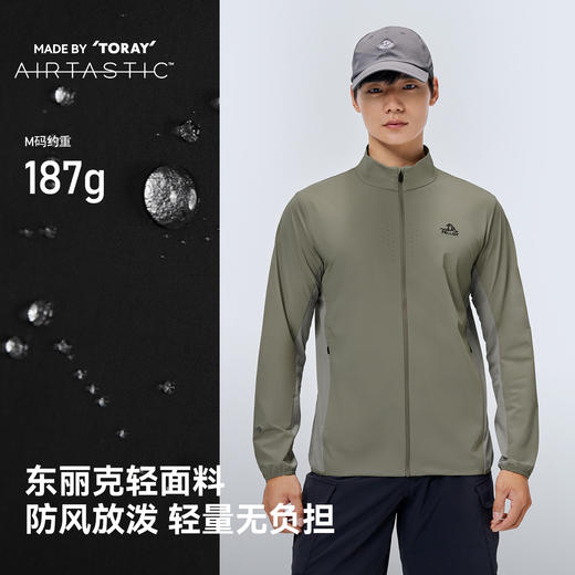 伯希和户外休闲外套男款轻薄透气运动上衣冰感皮肤衣商务立领夹克 商品图2