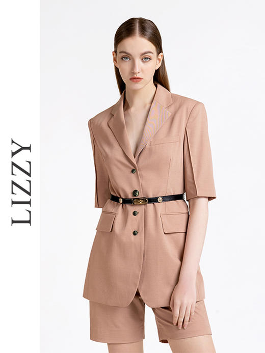 LIZZY简约百搭气质帅气老钱风通勤修身西装中裤7874 商品图0