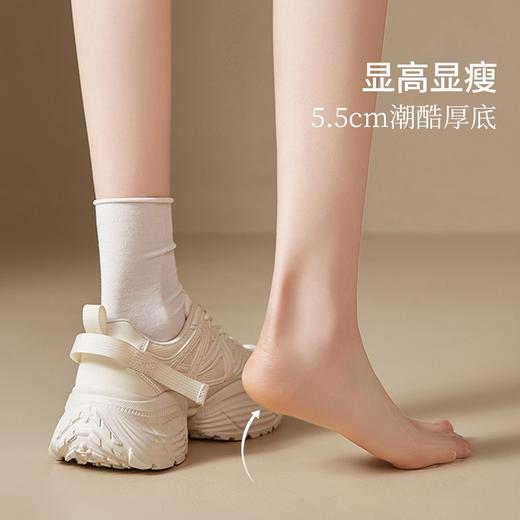 ZHR则则5.5CM厚底增高老爹鞋女春秋款百搭小个子超轻网面运动鞋女 商品图2