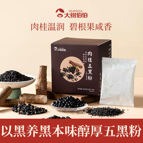 大树伯伯 肉桂五黑粉 黑芝麻碧根果山药 早餐代餐（25g*10袋）250g/盒