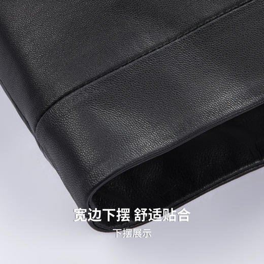 【100%绵羊皮】圣得西男士通勤皮夹克2025秋季扛皱易打理立领皮衣 商品图10