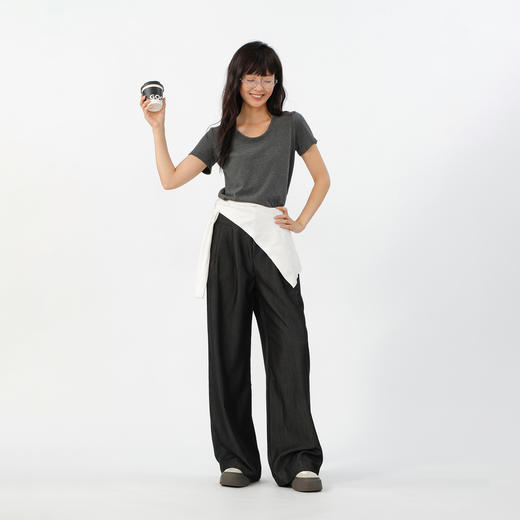 新款女长裤布制裤纪念日百货门店同款164043381 商品图3