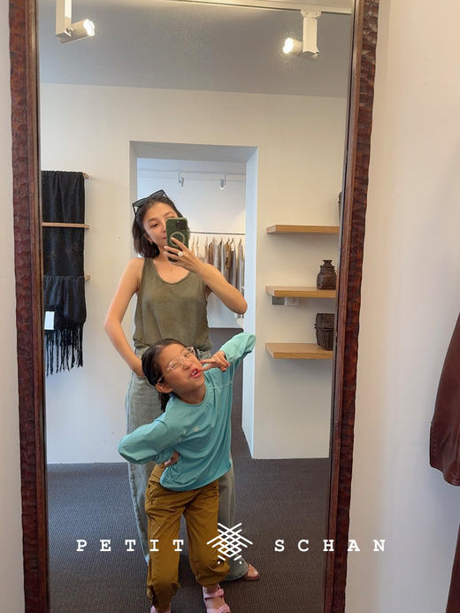 PETIT SCHAN小闪 CLO#560 Lilac Irises 花海里的乌托邦 云朵羊绒系列纯羊绒手工染色背心 商品图1