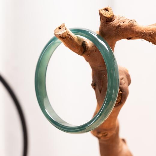 前20单赠翡翠戒指【任2个减100元】碧辉堂翡翠危料蓝水冰透手镯叮当镯【一物一证 礼盒包装】 商品图6