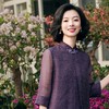 西子/青莲赋桑蚕丝改良明制提花盘扣中袖连衣裙/CQBH855 商品缩略图8