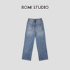ROMI STUDIO“复古丹宁”高腰回弹不易皱石磨酵洗牛仔裤 RWBWXD1678  商品缩略图1