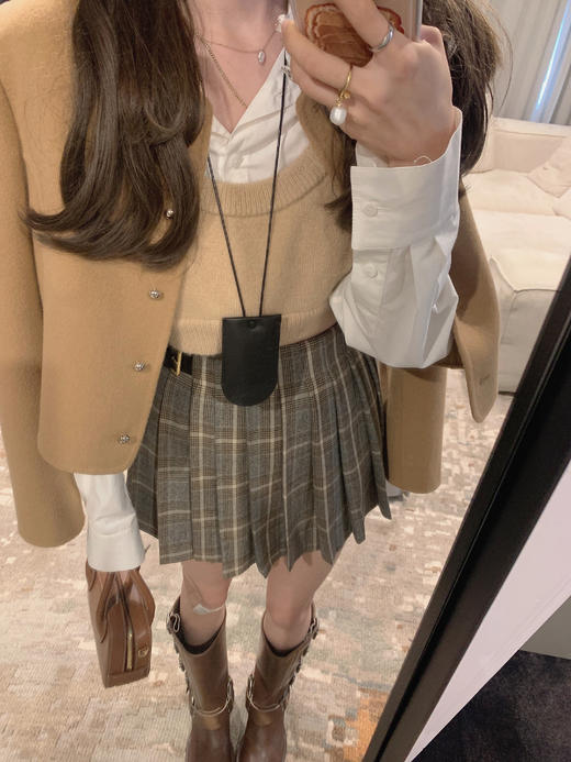 金蘑菇菇 晚安霍普金斯 /双面呢短外套精致少女 商品图2