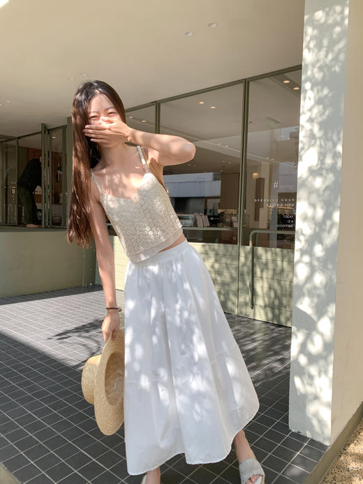 【99元任选2件】最后一波 ！！刺绣小花吊带背心 商品图14