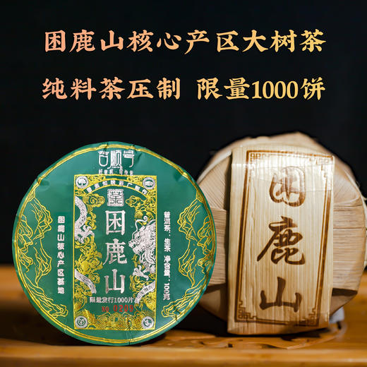 2024年明前春茶《困鹿山》核心产区大树茶醇料普洱生茶饼100克 商品图6