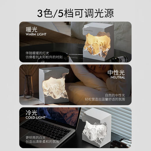 🔥浪漫夜晚的点睛之笔✨ 尹谜日照金山香薰灯礼盒，暖光香氛一键开启幸福感💖 商品图2