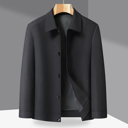 【DTX】大依优型大码外套夹克春秋季新款男士商务休闲翻领夹克外套宽松透气加肥加大外套 商品图6