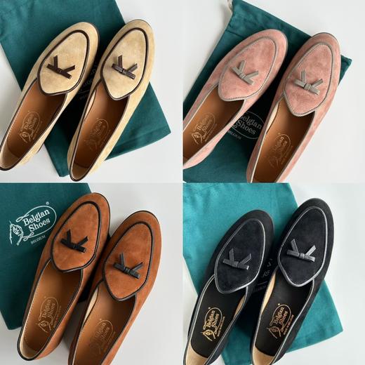 【à perles】比利时麂皮乐福鞋 小羊皮材质 舒适好穿 商品图0