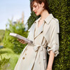 欧芮儿法式卡其色风衣外套女秋季2025年新款小个子气质中长款大衣 商品缩略图1