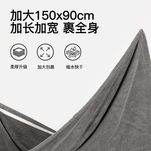 官网599！轻奢棉质双面毛圈大号浴巾家用成人加厚加大洗澡巾沙滩巾裹巾 商品图3