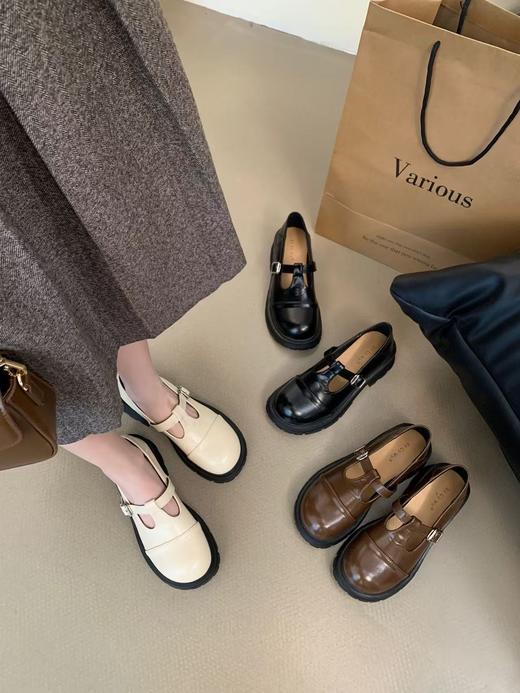 【GZ】无忧购‘清仓福利’日系学院风T字扣百搭复古小皮鞋X5202（截单后3-5天发货) 商品图0