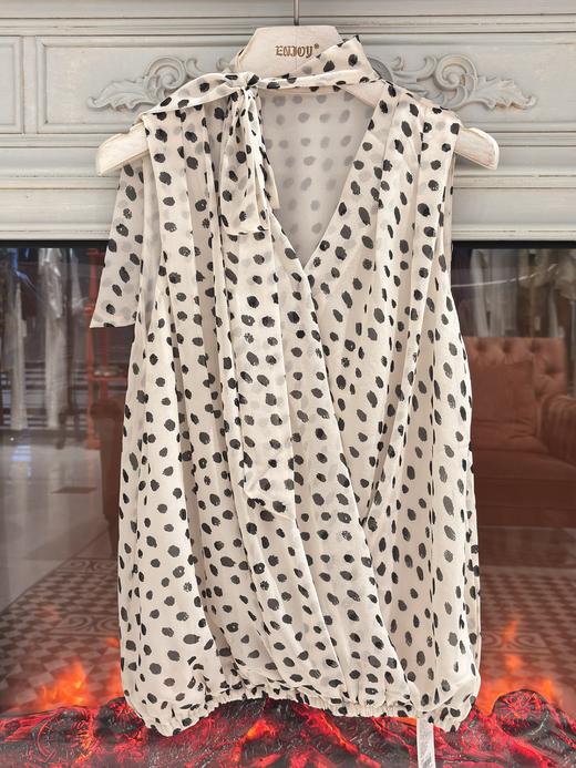 【门店同款】ENJOY夏季“悠然之境”轻熟波点上衣 163744477 商品图0