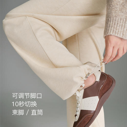 OLrain欧芮儿2025新款女秋季休闲针织宽松直筒裤松弛感裤子长裤 商品图2